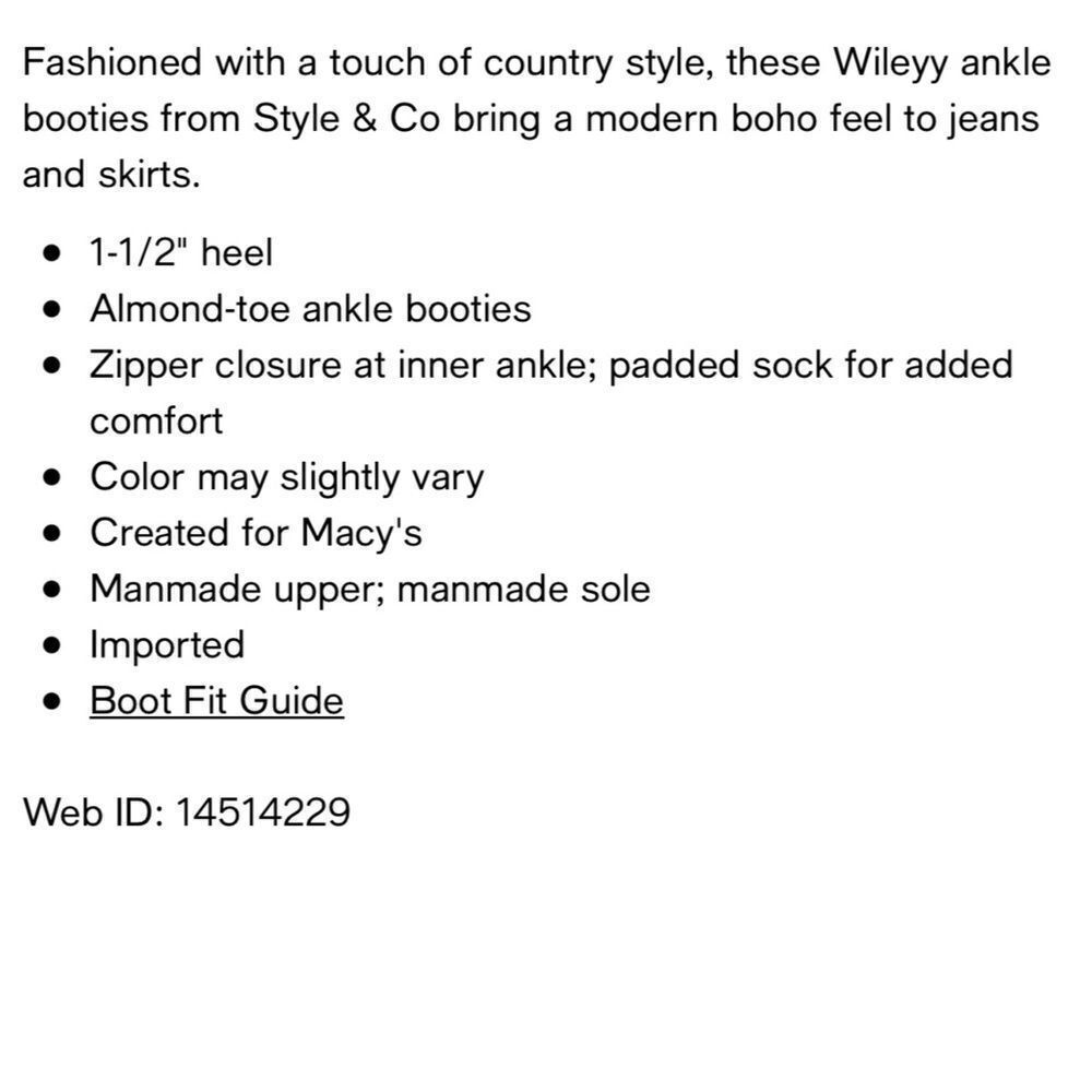 Style & Co Bootie - Picture 7 of 7